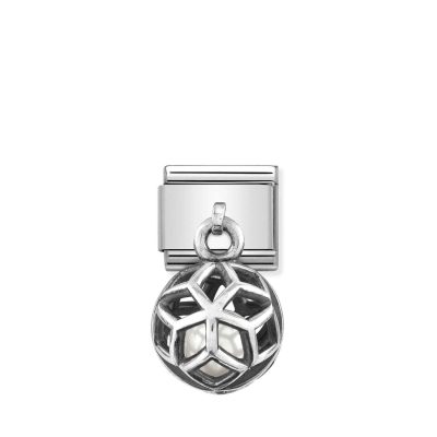 Rhombus with White Simulated Pearl