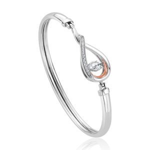 Eternity Dancing White Topaz Bangle