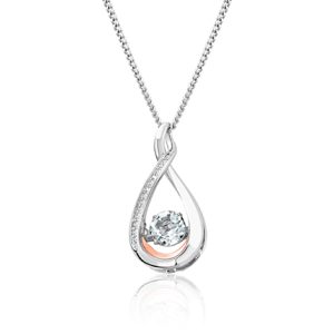 Eternity Dancing White Topaz Pendant