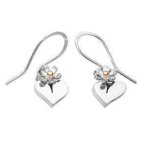 Heart & Daisy Earrings